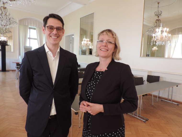 Priv.-Doz. Dr. Tobias Nowak, Universitätsmedizin Mainz, und Dr. Jutta Jessen...