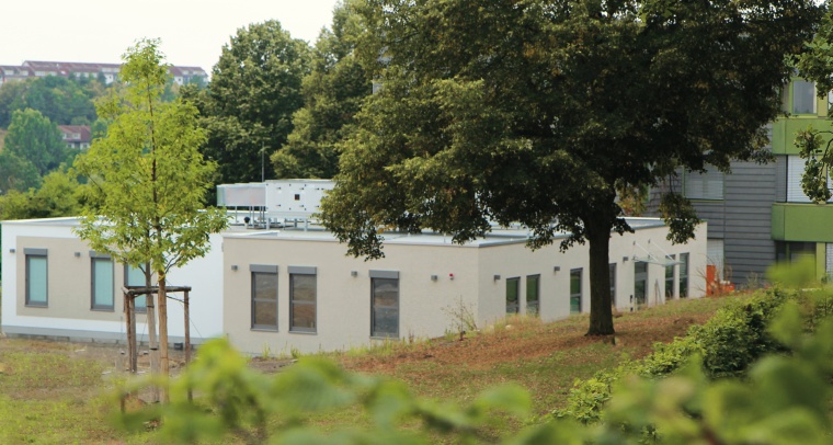 Außenansicht Linksherzkatheter-Messplatz Kitzingen