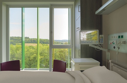 Patientenzimmer mit Weitblick.
