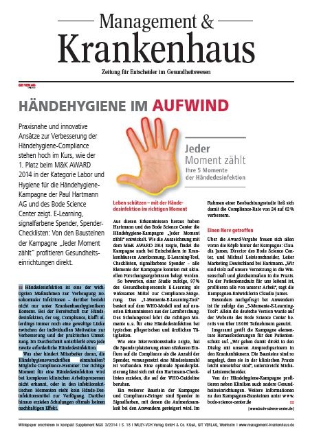 Photo: Compliance-Forschung: optimierte Pflegestandards verbessern den...