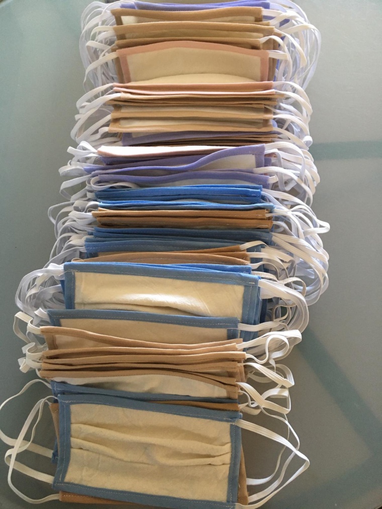 Selbstgenähter Mund- und Nasenschutz