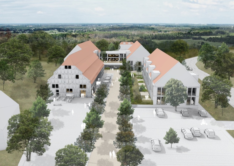 Visualisierung: Quartierskonzept für den Kaemena-Hof in Bremen-Oberneuland aus...