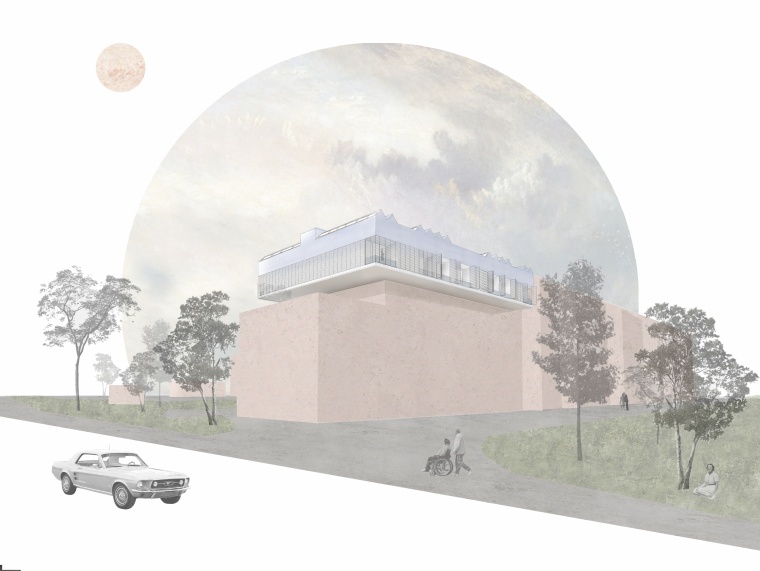 Gewinnerentwurf für die neue Palliativstation am Herz-Jesu-Krankenhaus in...