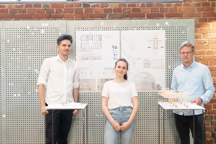 Die Entwurfsverfasser der Wettbewergssieger (v.l.n.r.): Juan González Blanco,...