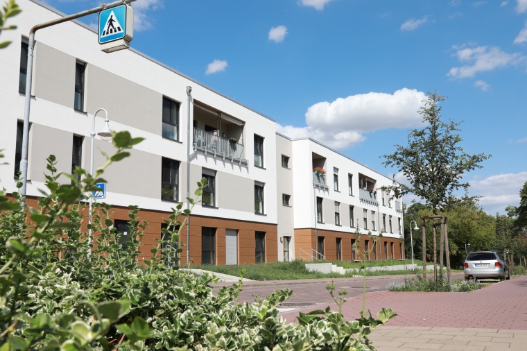 Seit Januar 2020 vervollständigt das Wohnquartier „Am Stadtpark“ in...