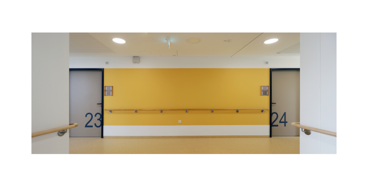 Klare Orientierung durch ein einfaches Wegeleitkonzept mit gut wahrnehmbaren...