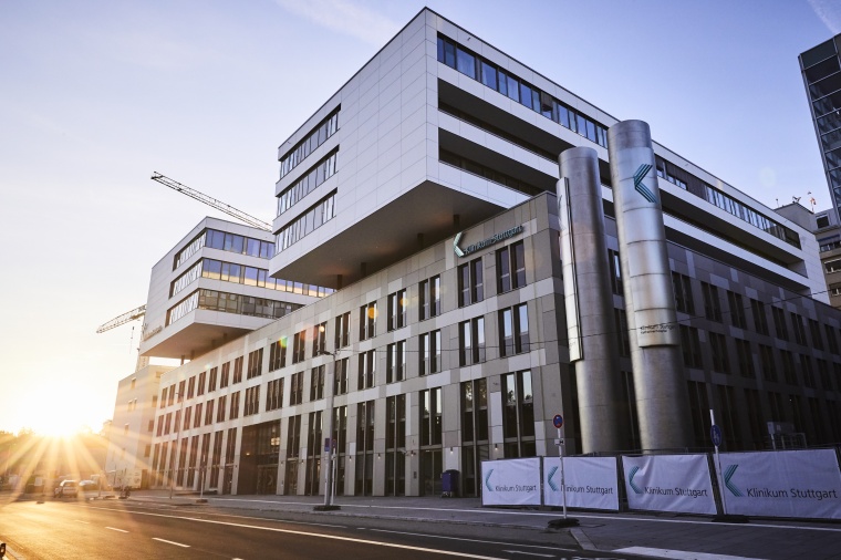 Das neue Gebäude Haus F des Katharinenhospitals - Klinikum Stuttgart