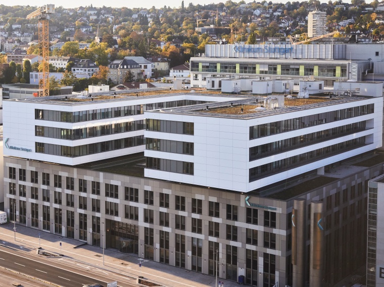 Das neue Gebäude Haus F des Katharinenhospitals - Klinikum Stuttgart