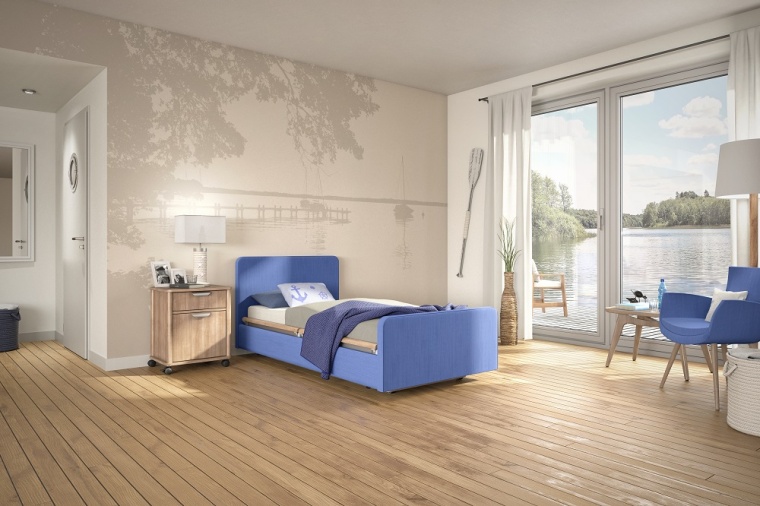 Es gibt 19 verschiedene Stoff- oder Kunstlederdesigns – und man kann diese in...