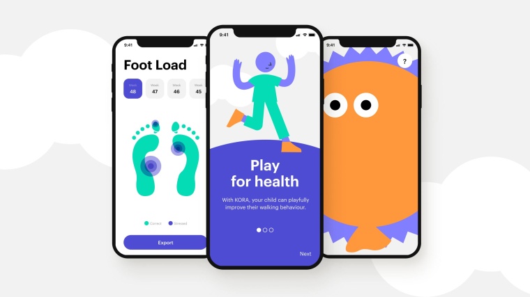 Mit der Gaming-App „Play for Health“ trainieren Kinder mit Gangproblemen...