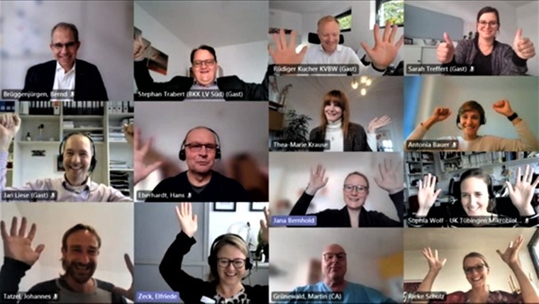 Hygieneprojekt STAUfrei: Jubel unter den Konsortialpartnern beim...