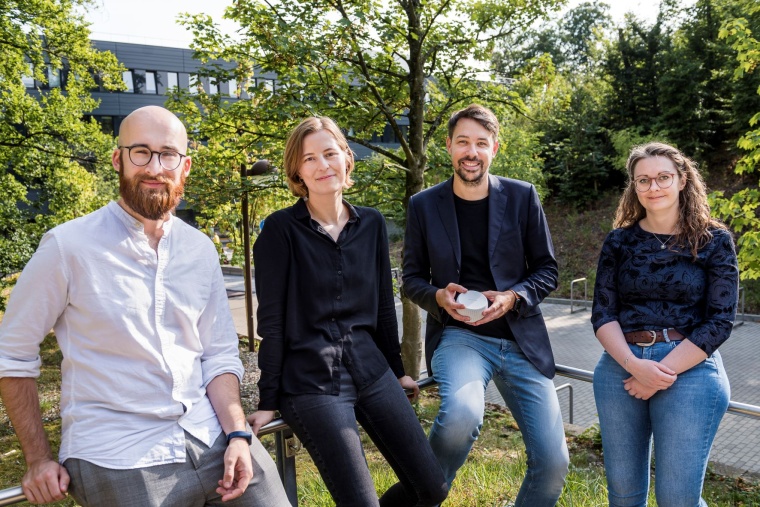 Das Projektteam Marc Margulan, Henrike Langer, Sebastian Merkel und Sabrina...