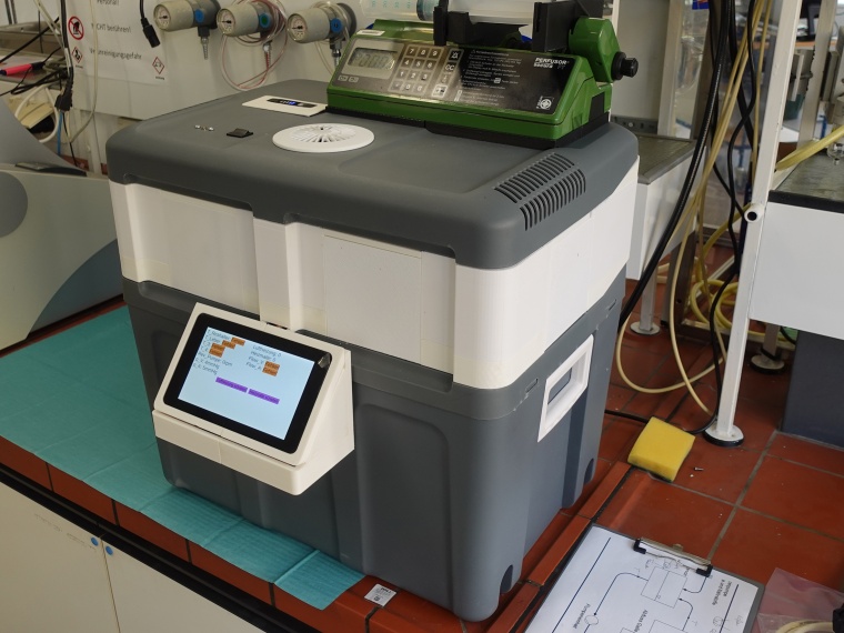 Konzeptgerät einer Transportbox, die im Projekt DeLiver entstand. Foto: TH...