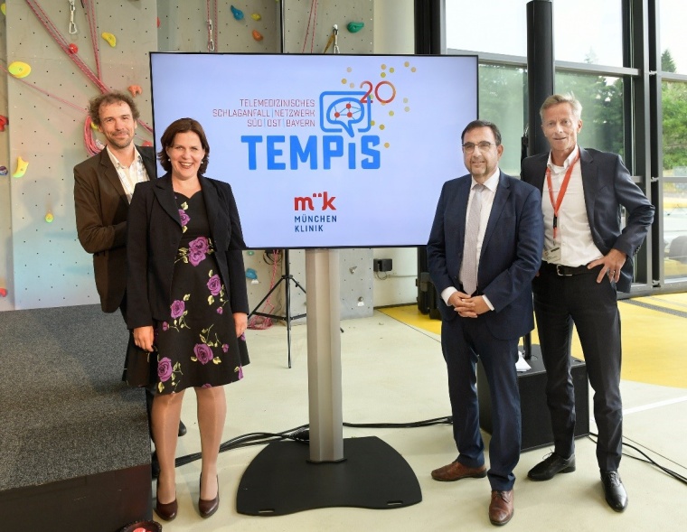 Von links nach rechts: Dr. Gordian Hubert (TEMPiS Leiter, München Klinik...