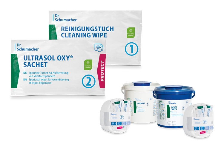 Die neuen Ultrasol Oxy Sachets von Dr. Schumacher sind bei jeder Tuchrolle Eco...