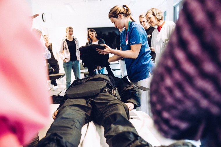 Gemeinsames Training von Polizei und Klinikum Stuttgart Foto: Klinikum...