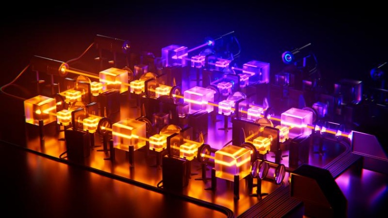 Künstlerische Darstellung des automatisierten optischen Entdeckungsprozesses...