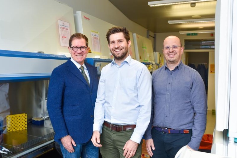 Die Autoren der Studie Giulio Superti Furga, Felix Kartnig, und Leonhard Heinz...