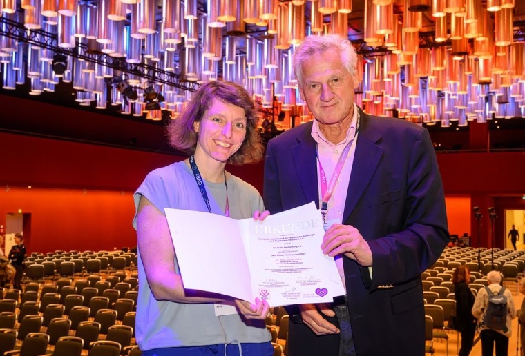 Dr. Sophia Klehs, Abteilung für Kinderkardiologie, Herzzentrum Leipzig, nimmt...