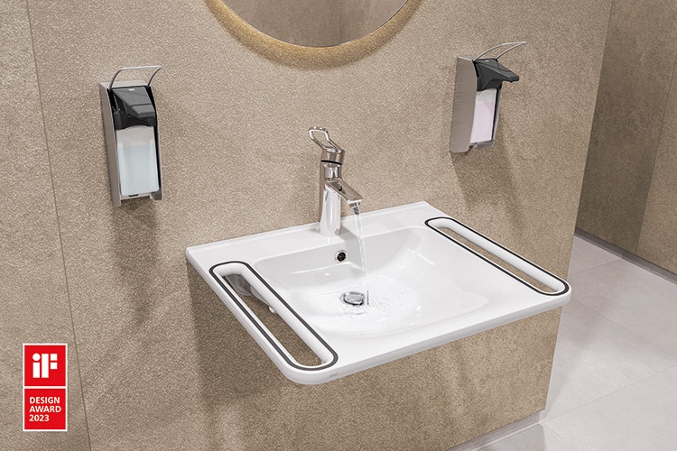 Barrierefreier MEDCARE-Waschtischkomfort in Kombination mit einem F4LT-Med...