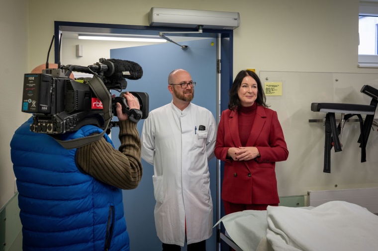Gesundheitsministerin Britta Müller besucht den künftigen Gesundheitscampus...