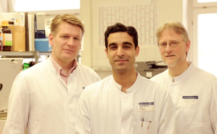 An dem Pilotprojekt arbeiten PD Dr. Klaus Kallenbach und Rawa Arif (Klinik für...