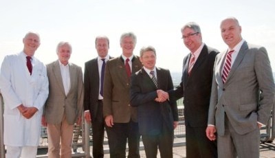 Prof. Dr. Klaus Bohndorf, Dr. Alexander Stiebens, Martin Sailer, Landrat...