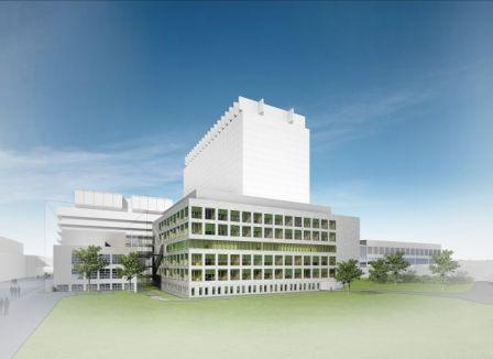 Die Uniklinik Köln und der Krankenhausdienstleister VAMED haben Richtfest für...