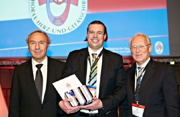 Prof. Dr. Friedrich W. Mohr, Präsident der DGTHG; PD. Dr. Carsten J. Beller,...