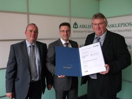 Stefan Kruse (Asklepios, Konzernbereich Qualität) Stefan Kley (TÜV NORD CERT,...