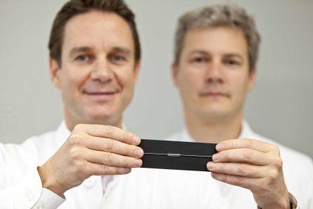 Prof. Dr. Bauersachs (links) und Privatdozent Dr. Widder (rechts) von der...