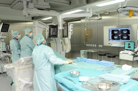 Der mit modernster Technik ausgestattete Hybrid-OP am UKM umfasst neben einem...