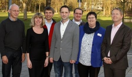 Referenten und Gastgeber (v. l.): PD Dr. Karsten Schulze, Dagmar Martini, Dr....