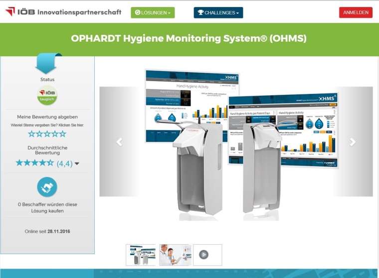Ophardt Hygiene Monitoring System (OHMS)