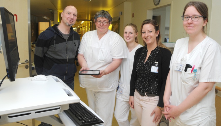 Stationsleiter Ronny Kunack-Constabel, Iris Jeromin, Christin Christens, Ines...