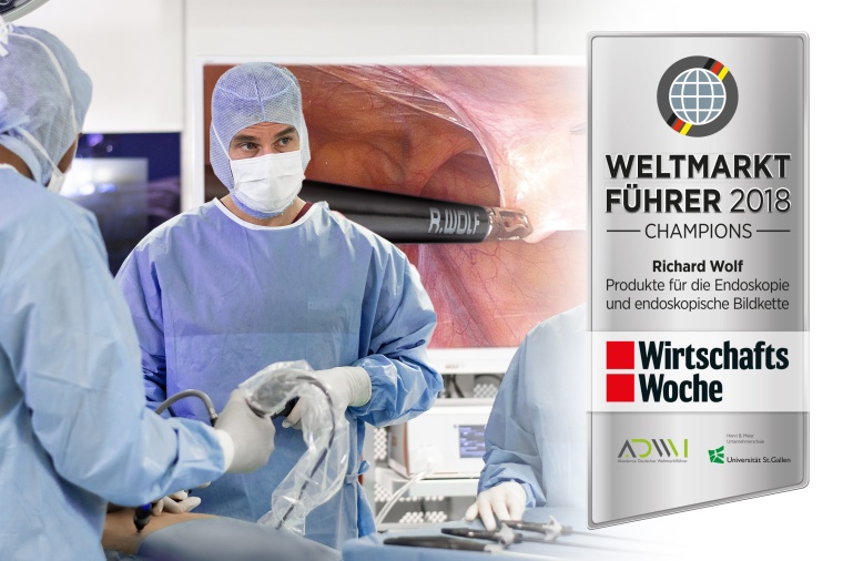 Richard Wolf GmbH in Knittlingen wurde die Auszeichnung „Weltmarktführer...