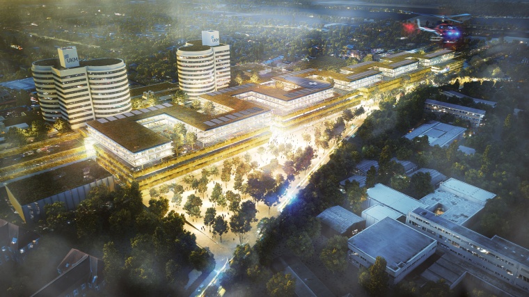 So könnte der Medizin-Campus des UKM zukünftig aussehen.
