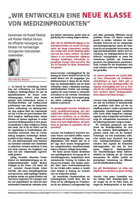 „Wir entwickeln eine neue Klasse von Medizinprodukten