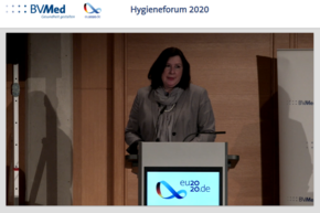 Prof. Dr. Claudia Schmidtke auf dem 9. BVMed-Hygieneforum am 10. Dezember 2020