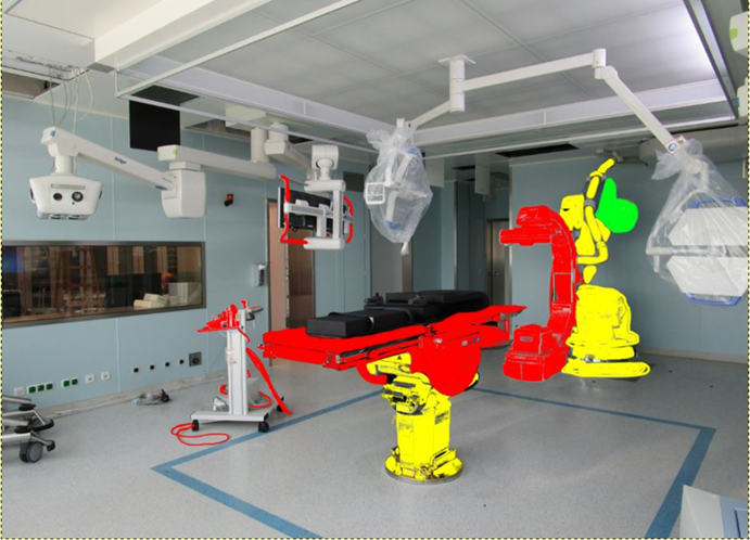 Visualisierung von hygienisch relevanten Oberflächen mittels einer Heat-Map....