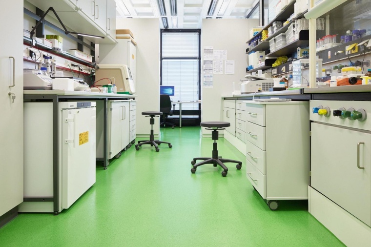 nora Kautschukböden in der Uniklinik RWTH Aachen Fotos: Markus Bachmann