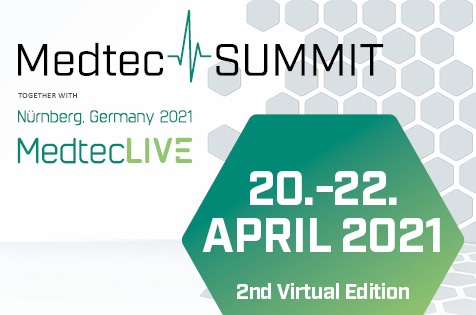 MedtecSUMMIT & MedtecLIVE laden vom 20.–22.04.2021 zur 2nd Virtual Edition...
