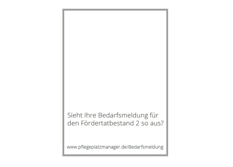 Standard-Bedarfsmeldung