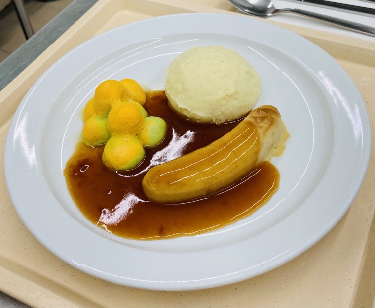 Soll Patienten mit Schluckstörungen helfen: breiig, aber optisch appetitlich...