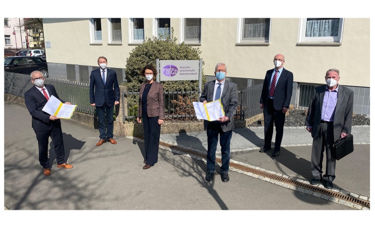 Hubertus Jaeger (v.l., Vorstand DGD-Stiftung), Willi Feldkamp...