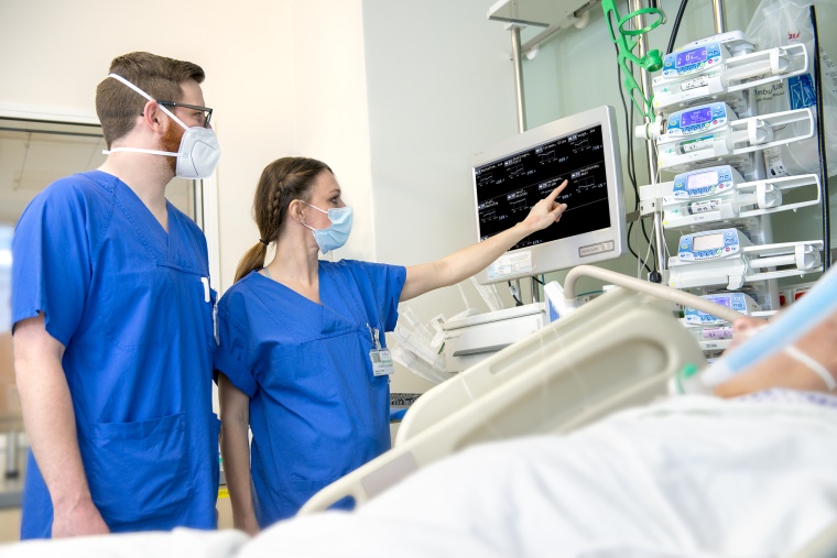 Das X-Cardiac System in Betrieb auf der Intensivstation IPS 1 des Deutschen...