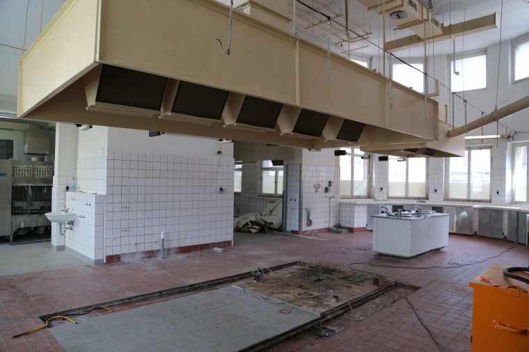 Hier wird zuerst gebaut: Das Haus D, die einstige Küche, wird sowohl von...