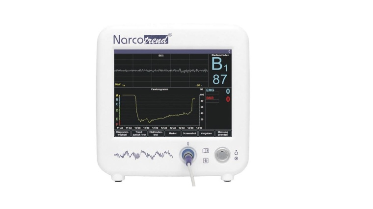 Narcotrend-Compact M. Stadienverlauf während einer Narkose. Foto: Narcotrend