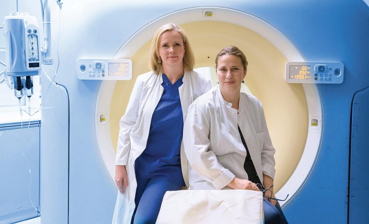 Susanne Hengst (l.), neue Chefärztin der Klinik für Radiologie und...