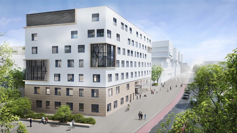 Visualisierung des zukünftigen Gebäudes. Bild: Sweco